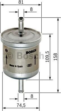 BOSCH 0 450 905 030 - Топливный фильтр unicars.by