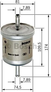 BOSCH 0 450 905 318 - Топливный фильтр unicars.by