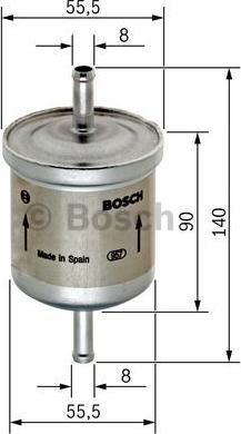 BOSCH 0 450 905 280 - Топливный фильтр unicars.by