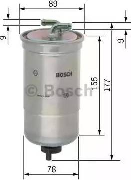 BOSCH 0 450 906 440 - Топливный фильтр unicars.by