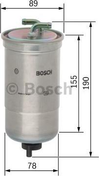 BOSCH 0 450 906 442 - Топливный фильтр unicars.by