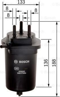 BOSCH 0 450 906 469 - Топливный фильтр unicars.by