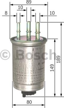 BOSCH 0 450 906 511 - Топливный фильтр unicars.by