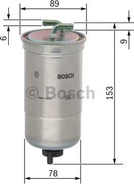 BOSCH 0 450 906 172 - Топливный фильтр unicars.by