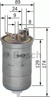 BOSCH 0 450 906 318 - Топливный фильтр unicars.by