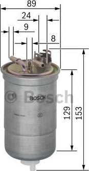 BOSCH 0 450 906 334 - Топливный фильтр unicars.by