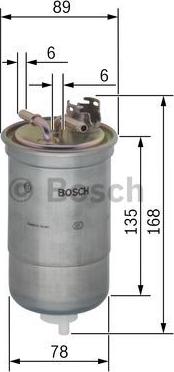 BOSCH 0 450 906 261 - Топливный фильтр unicars.by