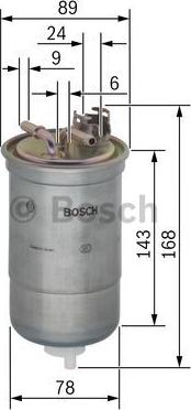 BOSCH 0 450 906 274 - Топливный фильтр unicars.by