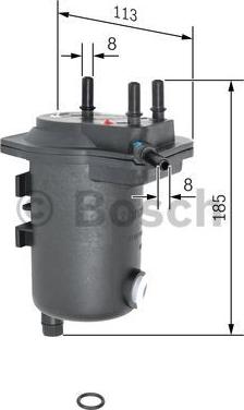 BOSCH 0 450 907 012 - Топливный фильтр unicars.by