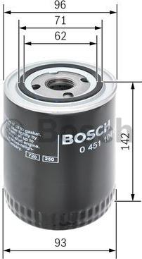 BOSCH 0 451 104 066 - Масляный фильтр unicars.by