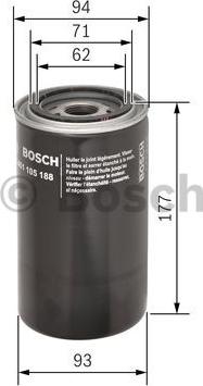 BOSCH 0 451 105 188 - Масляный фильтр unicars.by