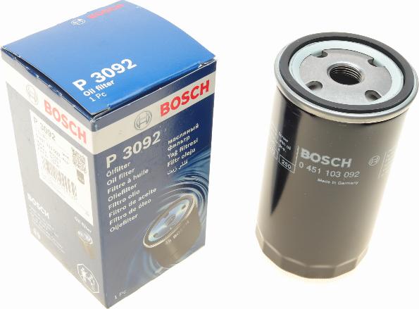 BOSCH 0 451 103 092 - Масляный фильтр unicars.by