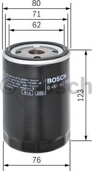 BOSCH 0 451 103 086 - Масляный фильтр unicars.by