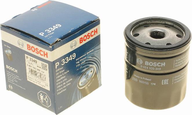 BOSCH 0 451 103 349 - Масляный фильтр unicars.by