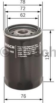 BOSCH 0 451 103 340 - Масляный фильтр unicars.by