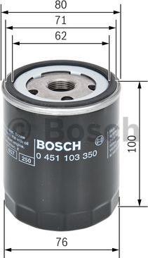 BOSCH 0 451 103 350 - Масляный фильтр unicars.by