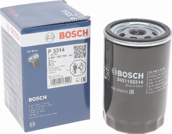 BOSCH 0 451 103 314 - Масляный фильтр unicars.by