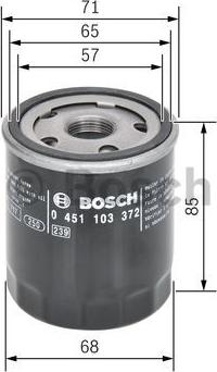 BOSCH 0 451 103 372 - Масляный фильтр unicars.by