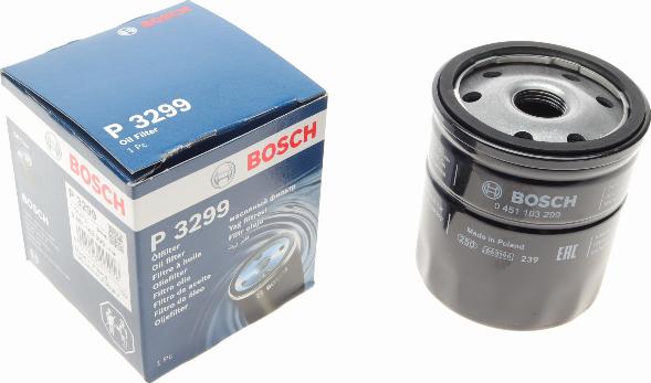 BOSCH 0 451 103 299 - Масляный фильтр unicars.by