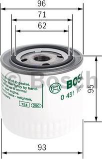 BOSCH 0 451 103 260 - Масляный фильтр unicars.by