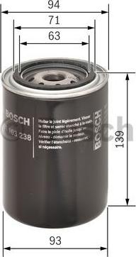 BOSCH 0 451 103 238 - Масляный фильтр unicars.by