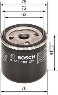 BOSCH 0 451 103 271 - Масляный фильтр unicars.by