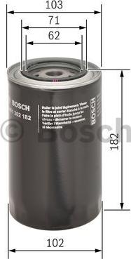 BOSCH 0 451 302 182 - Масляный фильтр unicars.by