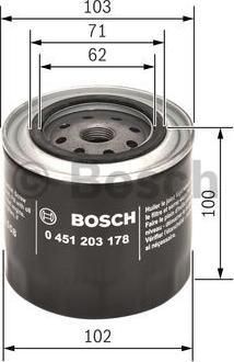 BOSCH 0 451 203 178 - Масляный фильтр unicars.by