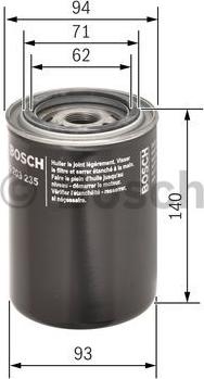 BOSCH 0 451 203 235 - Масляный фильтр unicars.by