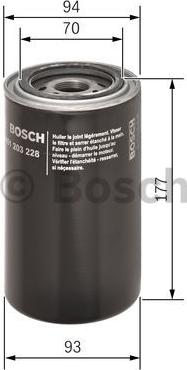 BOSCH 0 451 203 228 - Масляный фильтр unicars.by