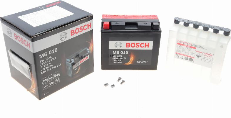 BOSCH 0 092 M60 190 - Стартерная аккумуляторная батарея, АКБ unicars.by