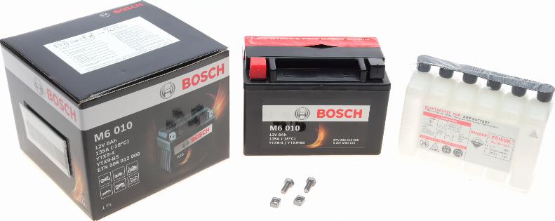 BOSCH 0 092 M60 100 - Стартерная аккумуляторная батарея, АКБ unicars.by