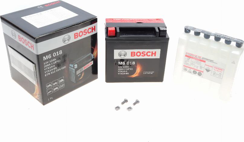 BOSCH 0 092 M60 180 - Стартерная аккумуляторная батарея, АКБ unicars.by