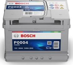 BOSCH 0 092 P00 040 - Стартерная аккумуляторная батарея, АКБ unicars.by