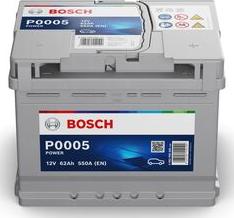 BOSCH 0 092 P00 050 - Стартерная аккумуляторная батарея, АКБ unicars.by