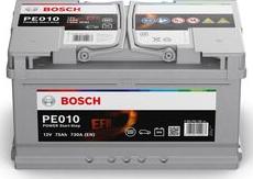 BOSCH 0 092 PE0 100 - Стартерная аккумуляторная батарея, АКБ unicars.by