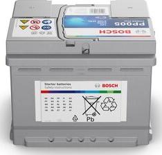 BOSCH 0 092 PP0 050 - Стартерная аккумуляторная батарея, АКБ unicars.by