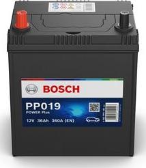 BOSCH 0 092 PP0 190 - Стартерная аккумуляторная батарея, АКБ unicars.by