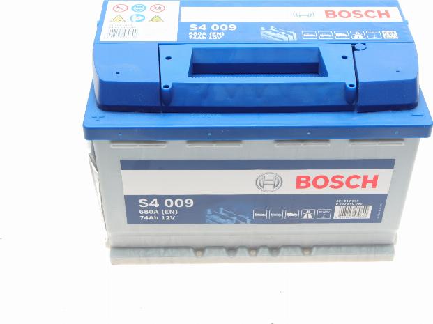 BOSCH 0 092 S40 090 - Стартерная аккумуляторная батарея, АКБ unicars.by