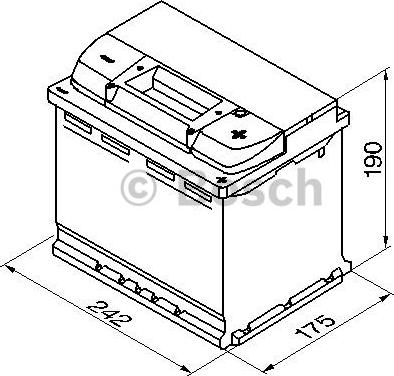 BOSCH 0 092 S40 050 - Стартерная аккумуляторная батарея, АКБ unicars.by