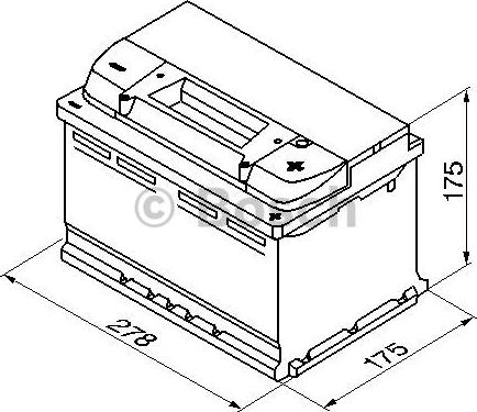 BOSCH 0 092 S40 070 - Стартерная аккумуляторная батарея, АКБ unicars.by