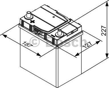 BOSCH 0 092 S40 190 - Стартерная аккумуляторная батарея, АКБ unicars.by