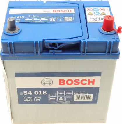 BOSCH 0 092 S40 180 - Стартерная аккумуляторная батарея, АКБ unicars.by