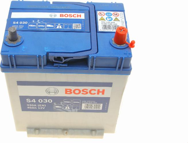 BOSCH 0 092 S40 300 - Стартерная аккумуляторная батарея, АКБ unicars.by