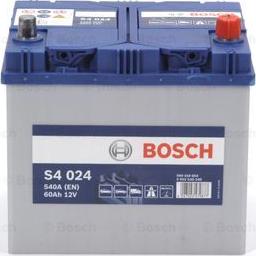 BOSCH 0 092 S40 240 - Стартерная аккумуляторная батарея, АКБ unicars.by