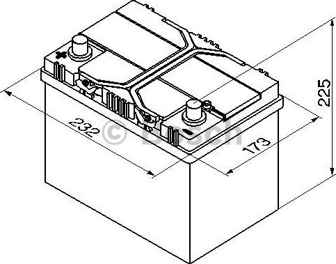 BOSCH 0 092 S40 250 - Стартерная аккумуляторная батарея, АКБ unicars.by