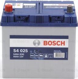 BOSCH 0 092 S40 250 - Стартерная аккумуляторная батарея, АКБ unicars.by