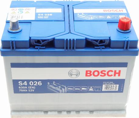 BOSCH 0 092 S40 260 - Стартерная аккумуляторная батарея, АКБ unicars.by