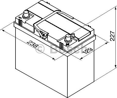 BOSCH 0 092 S40 200 - Стартерная аккумуляторная батарея, АКБ unicars.by