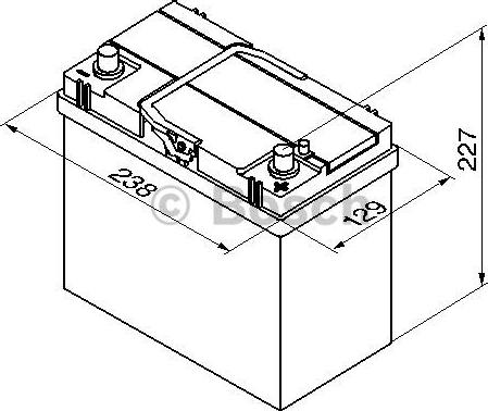 BOSCH 0 092 S40 210 - Стартерная аккумуляторная батарея, АКБ unicars.by